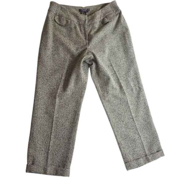 Vintage Style Signature By Larry Gray Texured Coat Set With Wide Legged Trousers - Picture 5 of 16